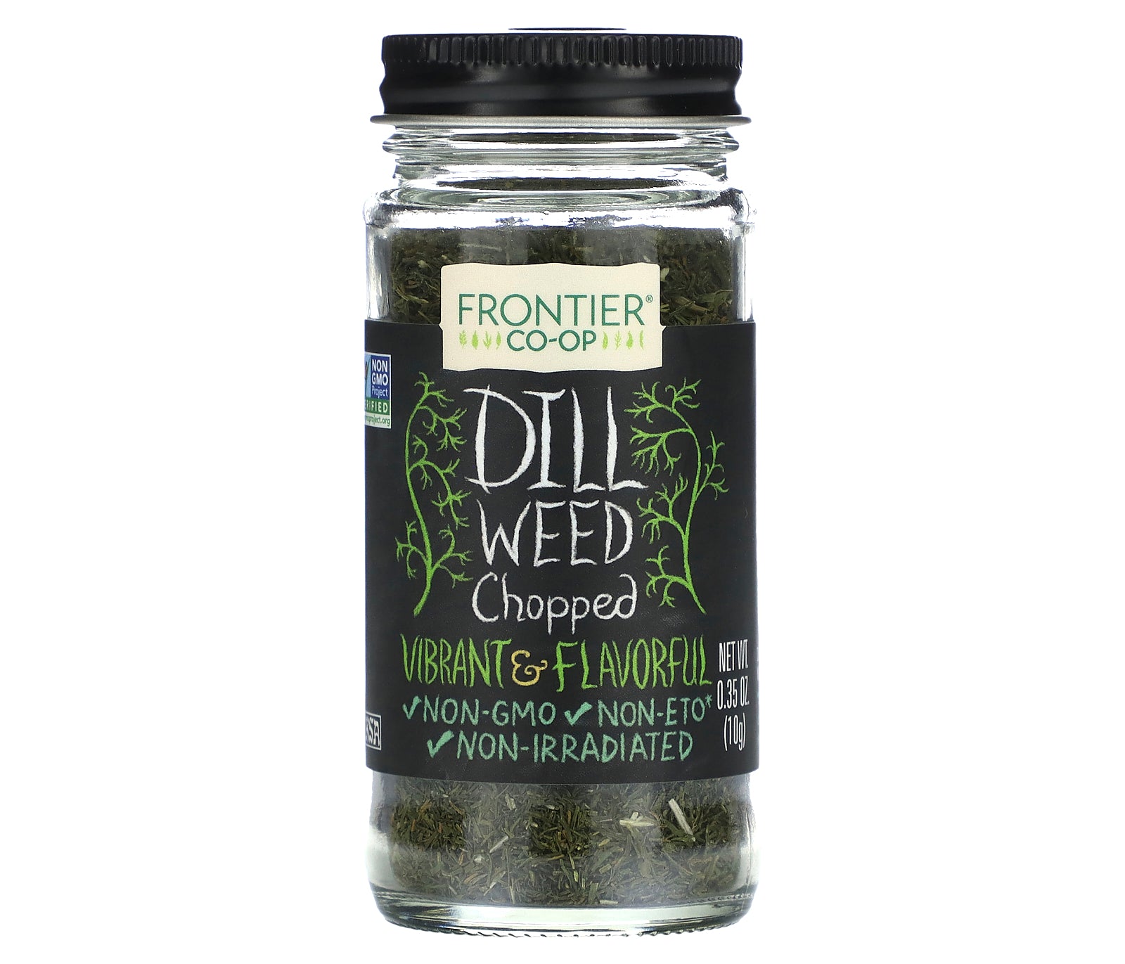 Frontier Co-op, Dill Weed, Chopped, 0.35 oz (10 g)