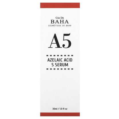 Cos De BAHA, A5, Azelaic Acid 5 Serum, 1 fl oz (30 ml)