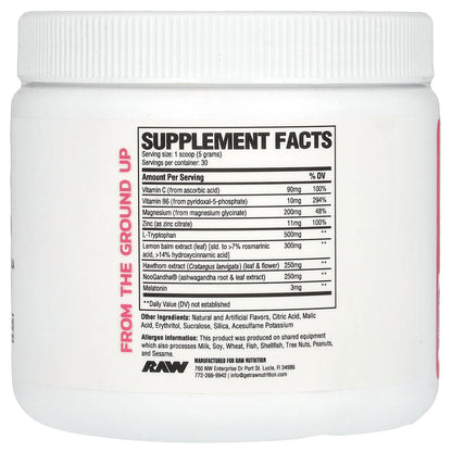 Raw Nutrition, Sleep, Strawberry Kiwi, 5.29 oz (150 g)