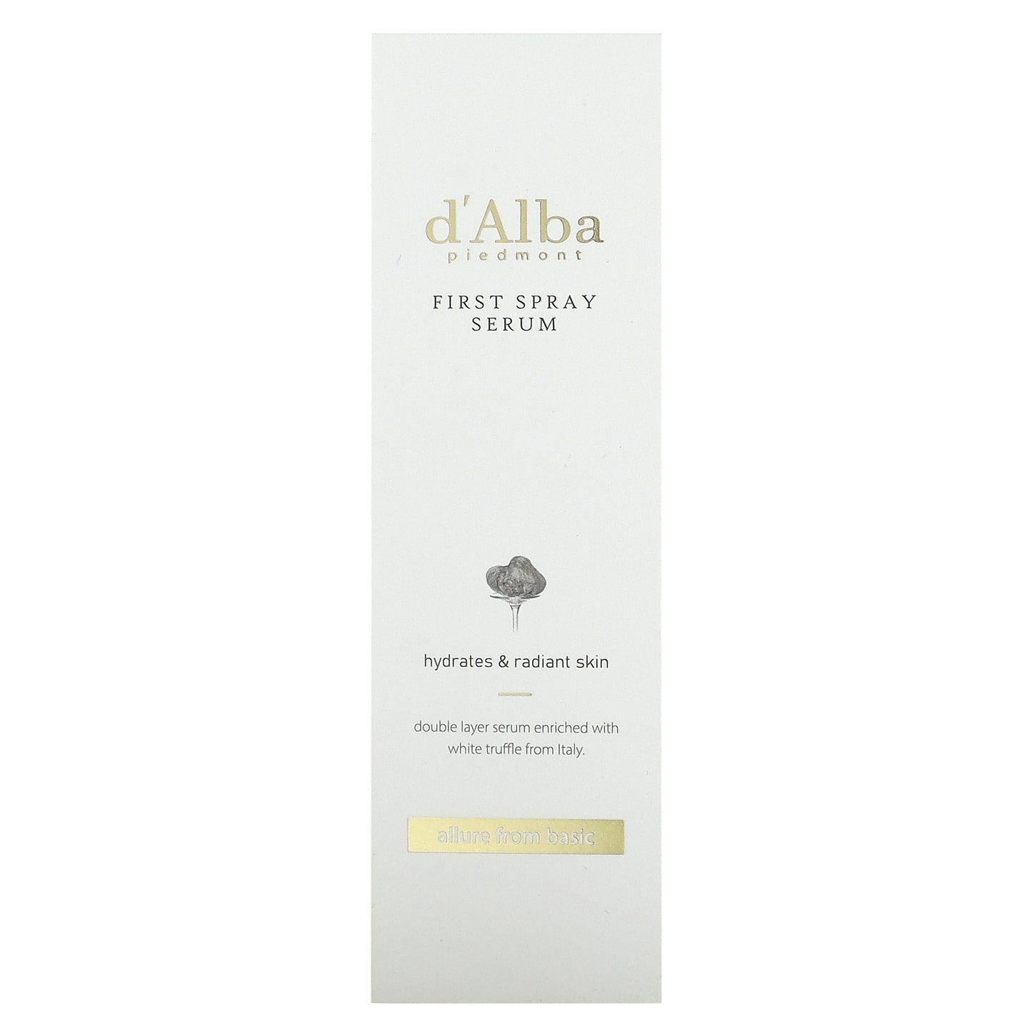 d'Alba, First Spray Serum, 3.38 fl oz (100 ml)