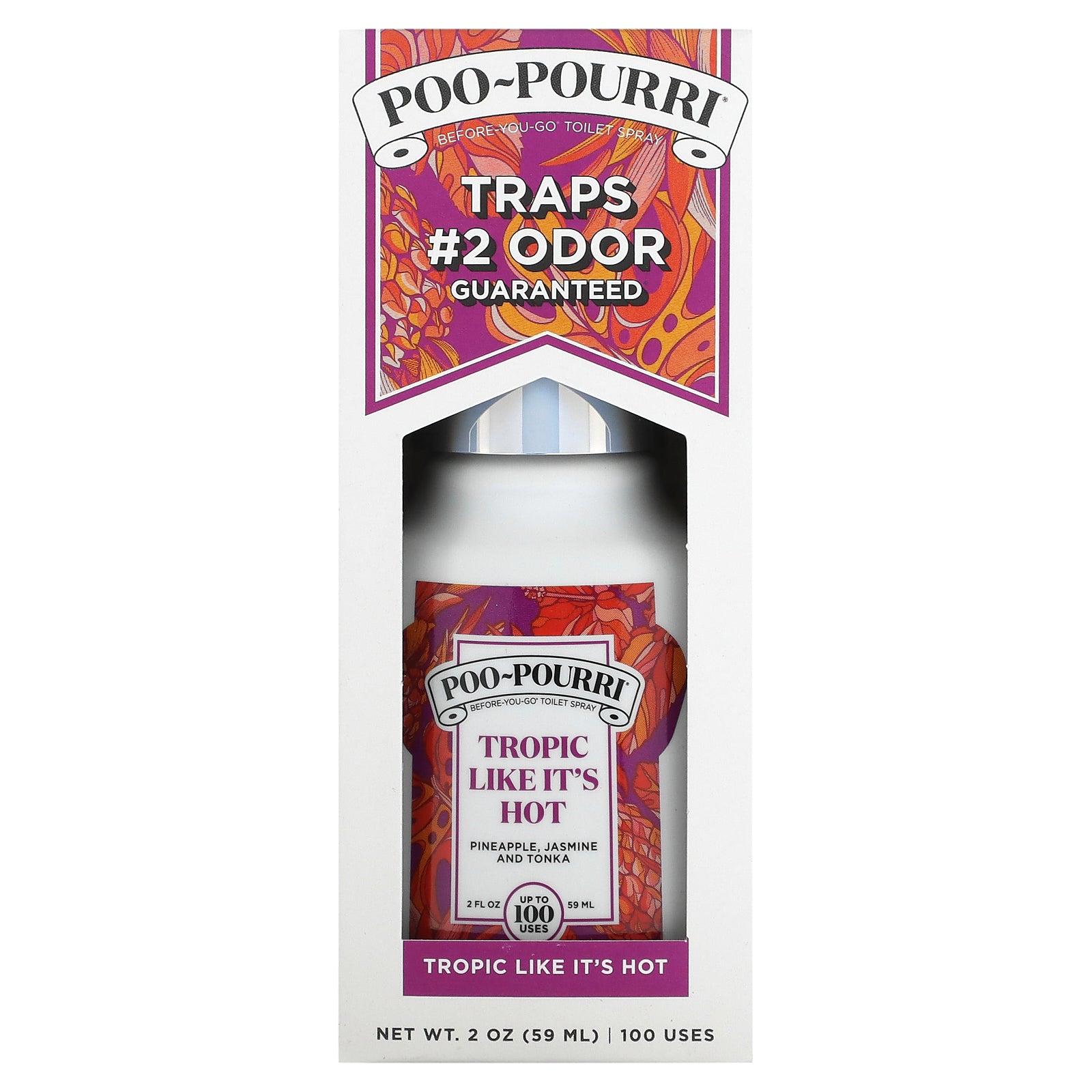 Poo-Pourri, Before-You-Go® Toilet Sprays, Tropic Like It's Hot, 2 oz (59 ml)