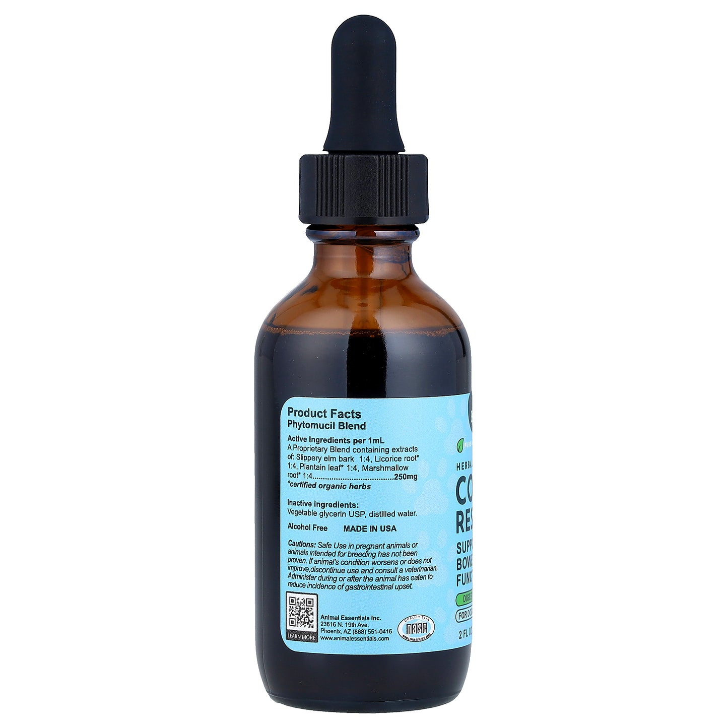 Animal Essentials, Herbal Tonic, Colon Rescue, For Dogs & Cats, 2 fl oz (60 ml)