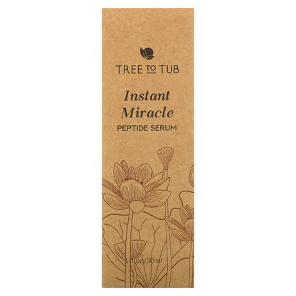 Tree To Tub, Instant Miracle Peptide Serum, 1 fl oz (30 ml)