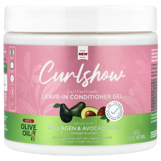 ORS, CurlShow™, 2-N-1 Curl Combo, Leave-In Conditioner Gel , 16 oz (453 g)