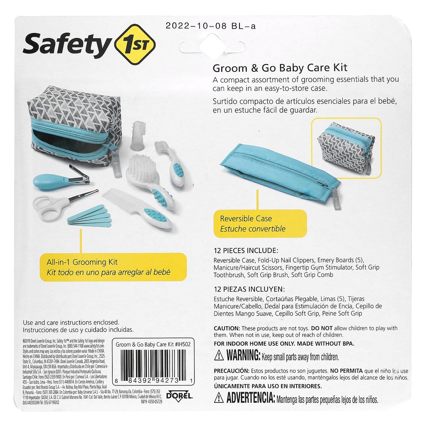 Safety 1st, Groom & Go Baby Care Kit, 12 Piece Kit