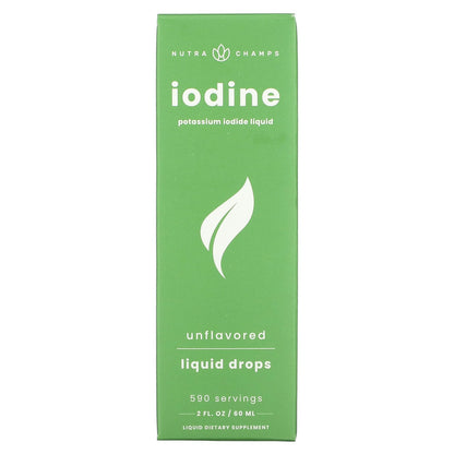 NutraChamps, Iodine Liquid Drops, Unflavored, 2 fl oz (60 ml)