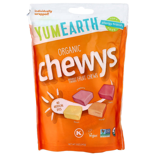 YumEarth, Organic Chewys™, Fruit Chews, 5 oz (142 g)