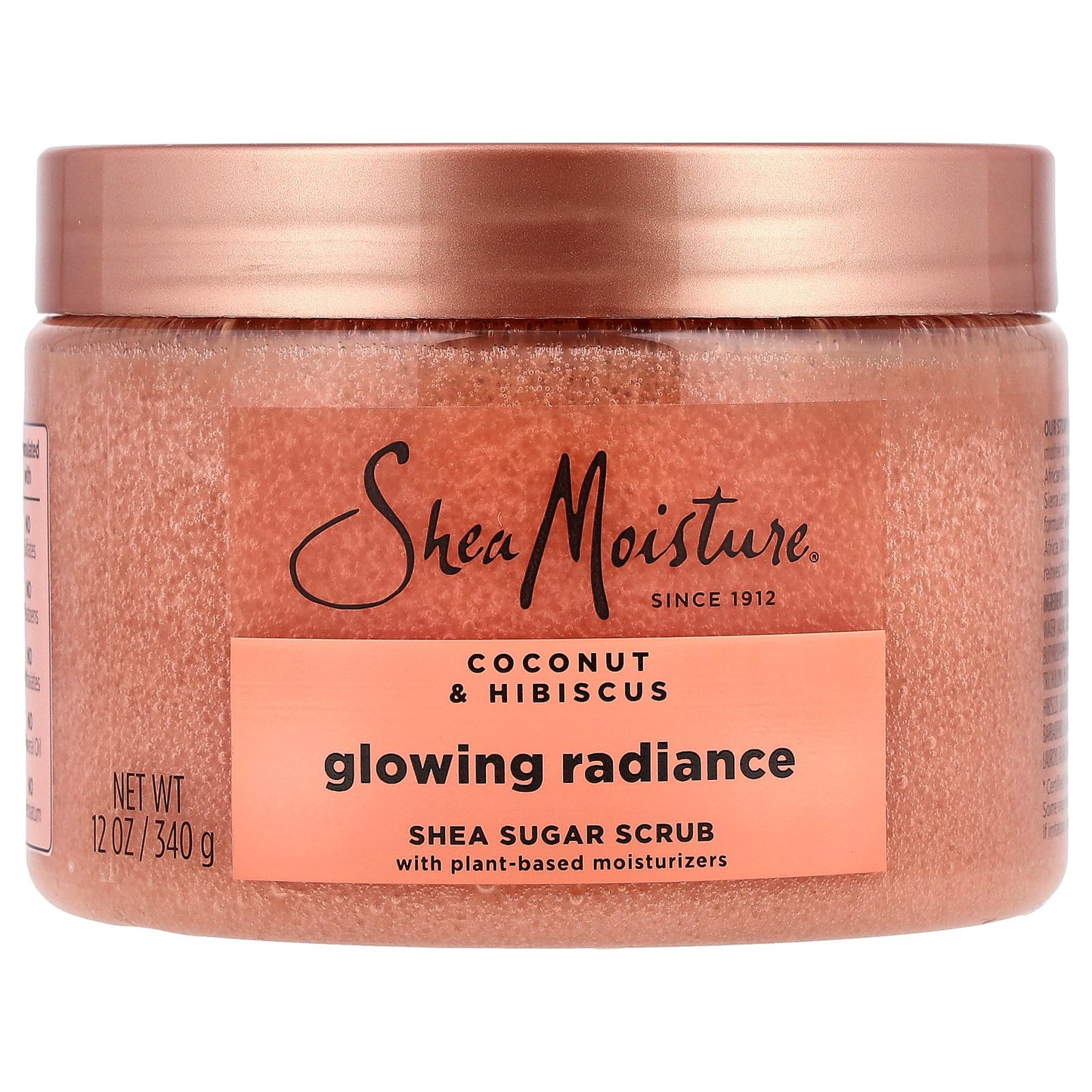 SheaMoisture, Glowing Radiance Shea Sugar Scrub, Coconut & Hibiscus, 12 oz (340 g)