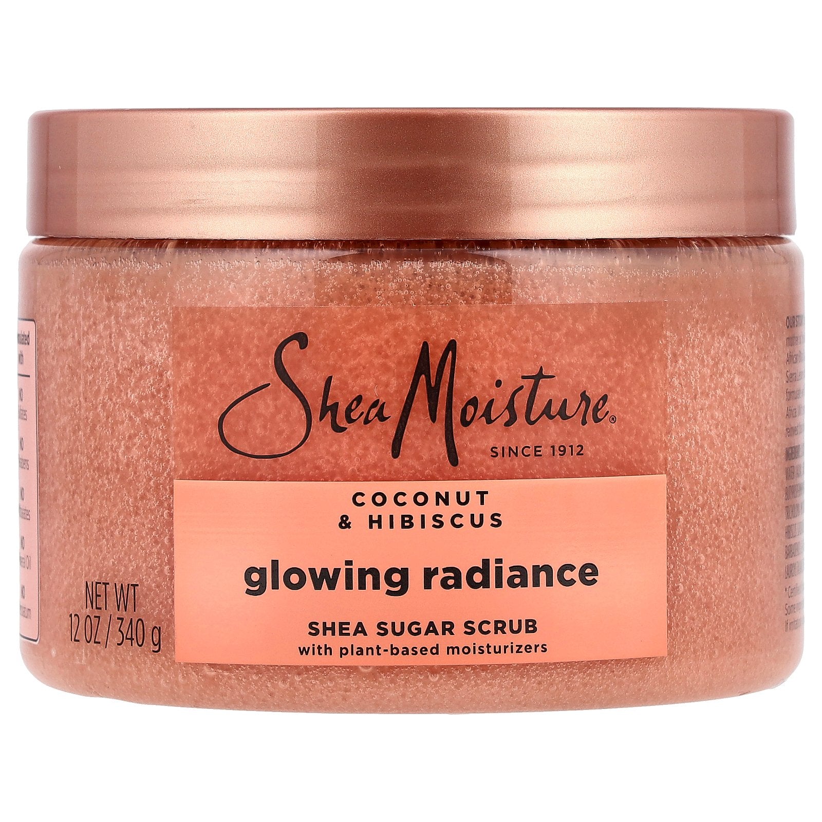 SheaMoisture, Glowing Radiance Shea Sugar Scrub, Coconut & Hibiscus, 12 oz (340 g)