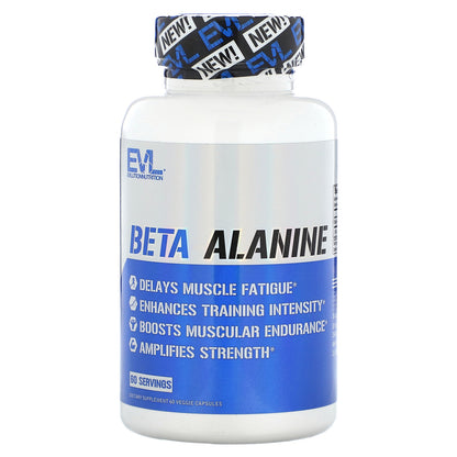 EVLution Nutrition, Beta Alanine, 650 mg, 60 Veggie Capsules