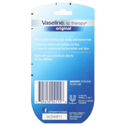 Vaseline, Lip Therapy®, Original Lip Balm, 2 Pack, 0.25 oz (7 g) Each