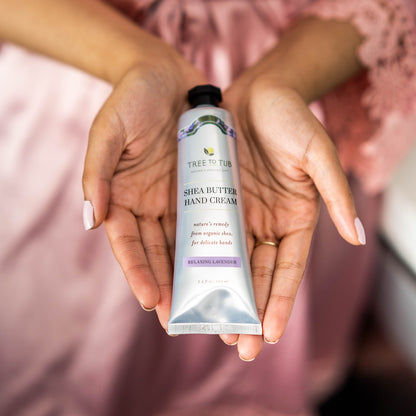 Tree To Tub, Shea Butter Hand Cream, Relaxing Lavender, 3.4 fl oz (100 ml)