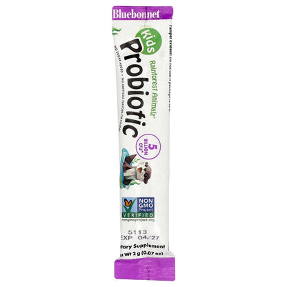 Bluebonnet Nutrition, Kids, Probiotic, Ages 2+, Unflavored, 30 Stick Packs, 0.07 oz (2 g) Each