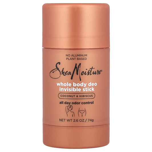 SheaMoisture, Whole Body Deo Invisible Stick, Coconut & Hibiscus, 2.6 oz (74 g)