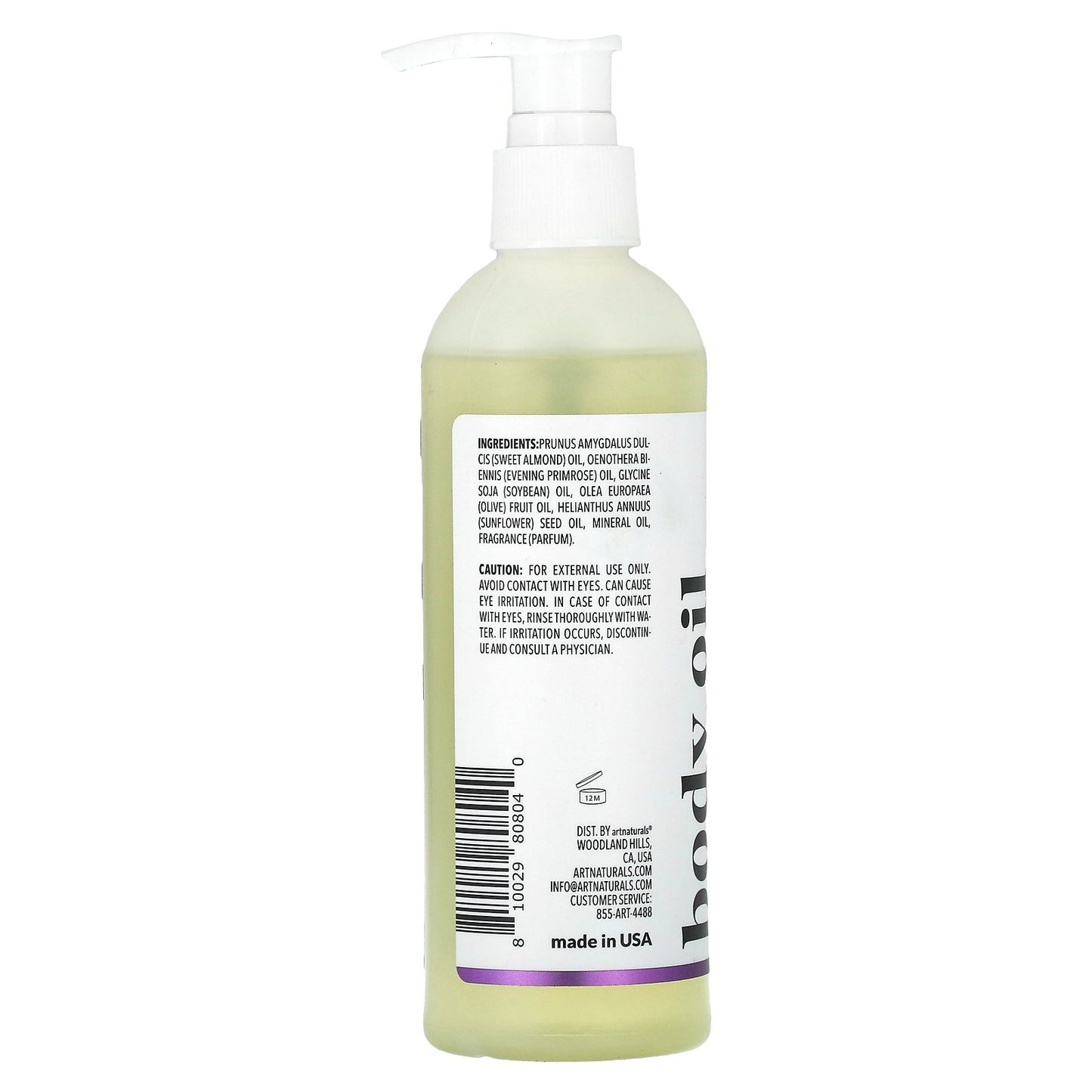 artnaturals, Body Oil, Lavender , 8 fl oz (236.5 ml)