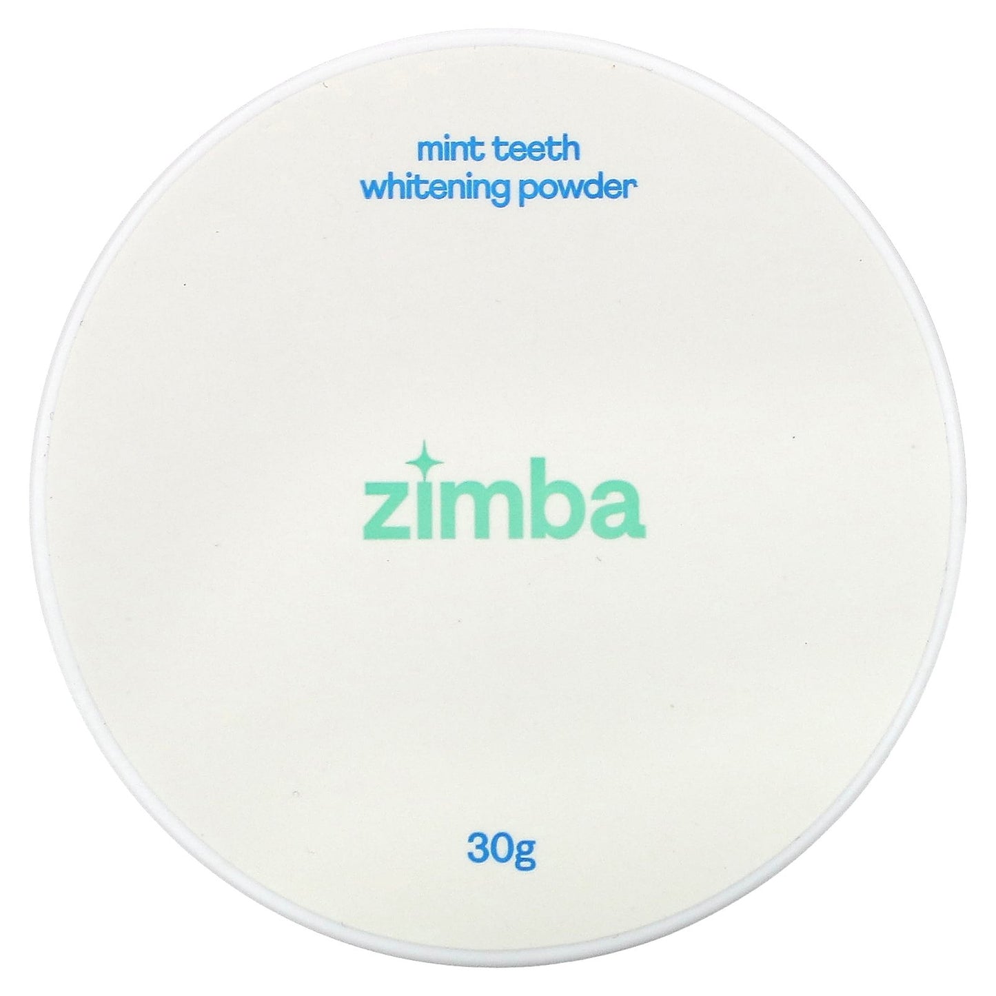 Zimba, Mint Teeth Whitening Powder, 30 g