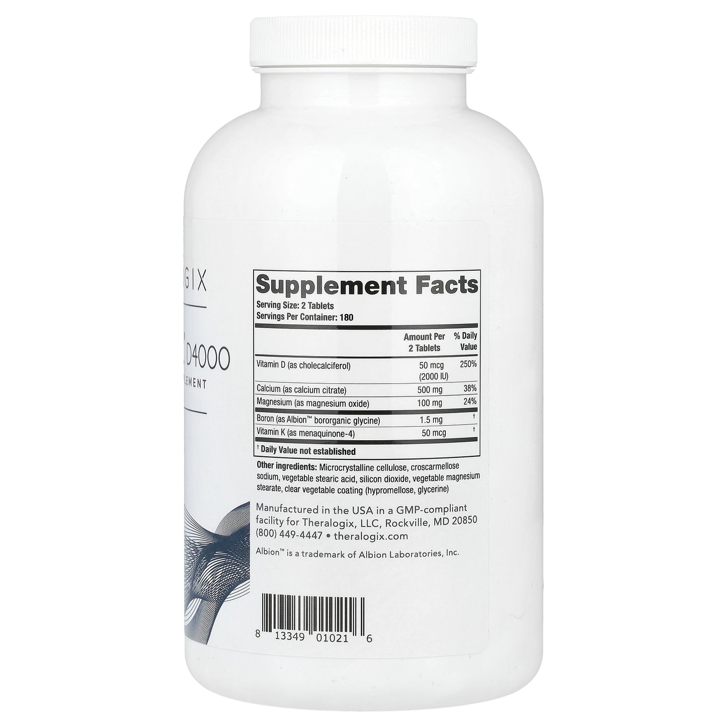 Theralogix, TheraCal D4000, 360 Tablets