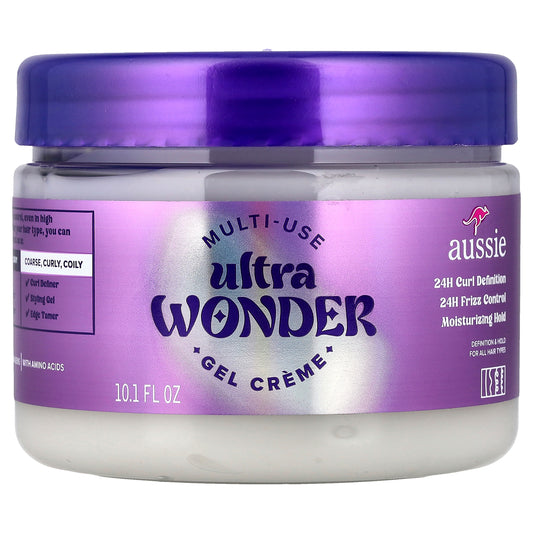 Aussie, Multi-Use Ultra Wonder Gel Creme, For All Hair Types, 10.1 fl oz