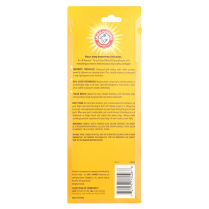 Arm & Hammer, Tartar Control, Dental Kit For Dogs, Beef , 3 Piece Kit