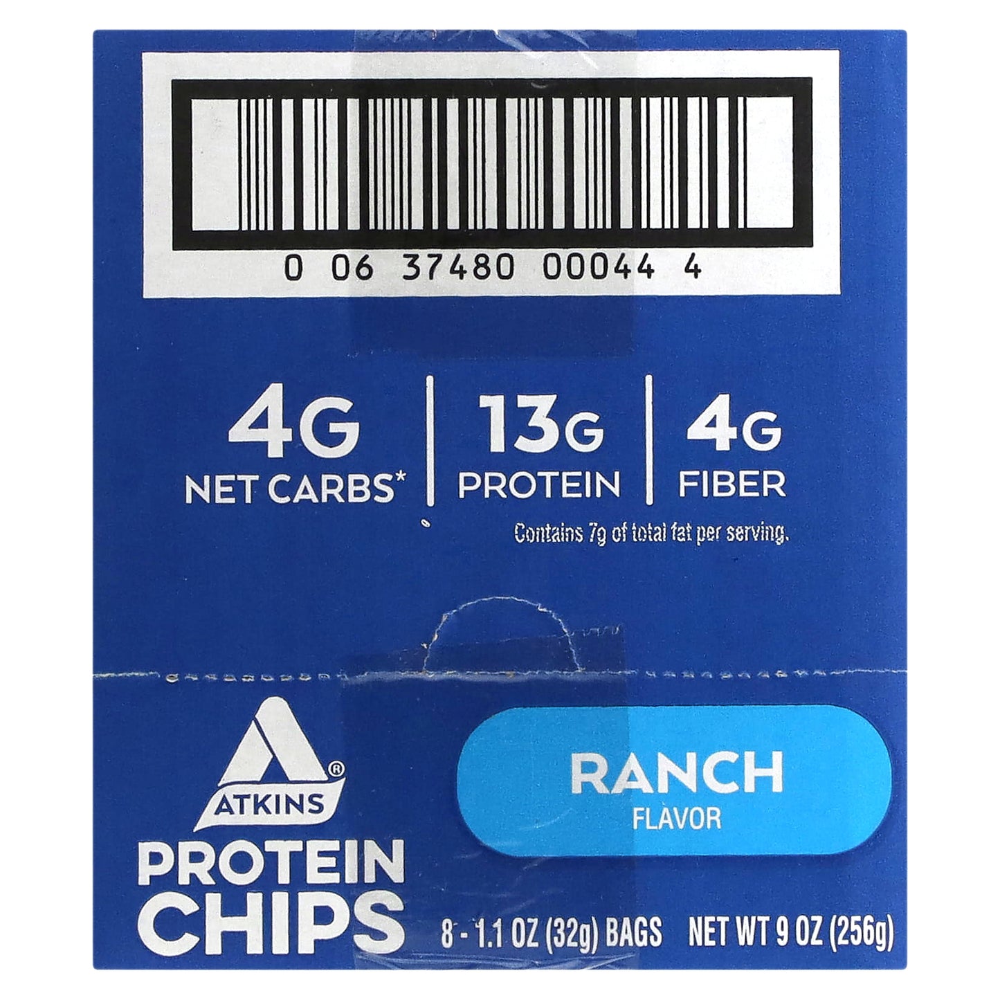 Atkins, Protein Chips, Ranch, 8 Bags, 1.1 oz (32 g) Each