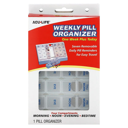 Ezy Dose, One Week Plus Today Weekly Pill Organizer, 1 Count