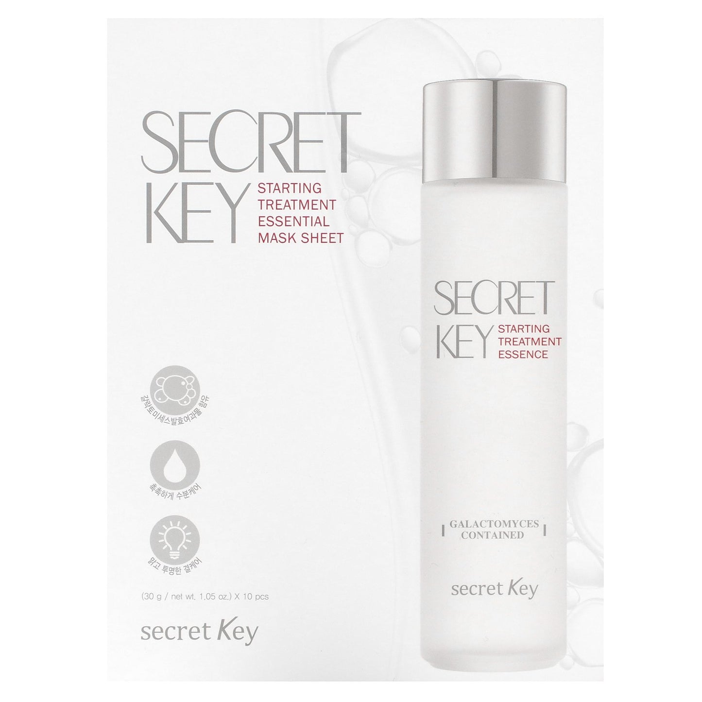 Secret Key, Starting Treatment Essential Beauty Mask Sheet, 10 Sheets, 1.05 oz (30 g) Each