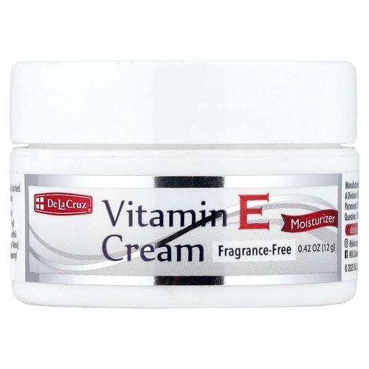 De La Cruz, Vitamin E Cream, Fragrance-Free, 0.42 oz (12 g)