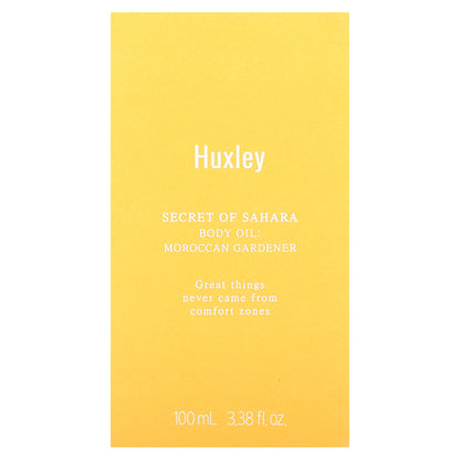 Huxley, Secret of Sahara, Body Oil, Moroccan Gardener, 3.38 fl oz (100 ml)