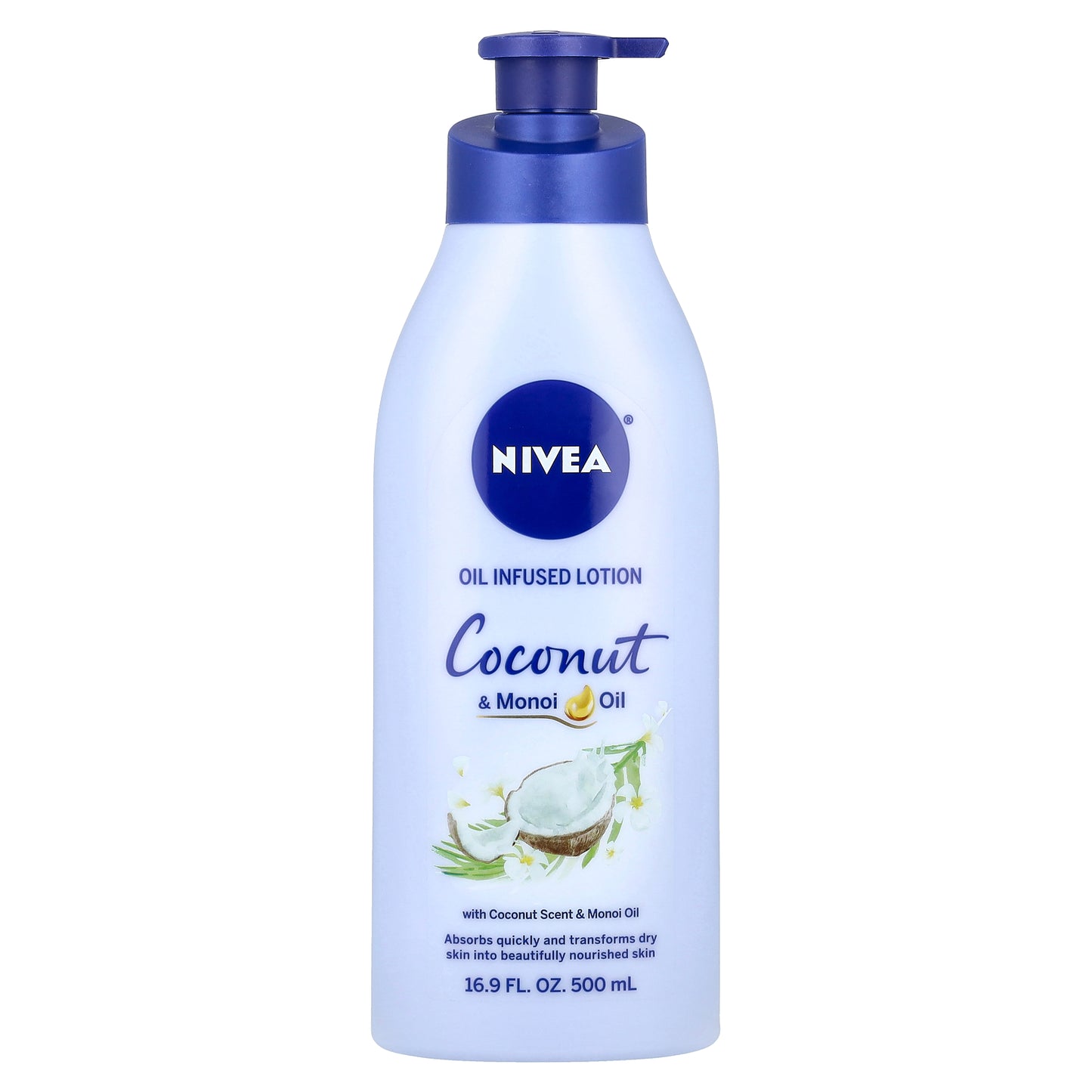 Nivea, Oil Infused Lotion, Coconut & Monoi Oil, 16.9 fl oz (500 ml)