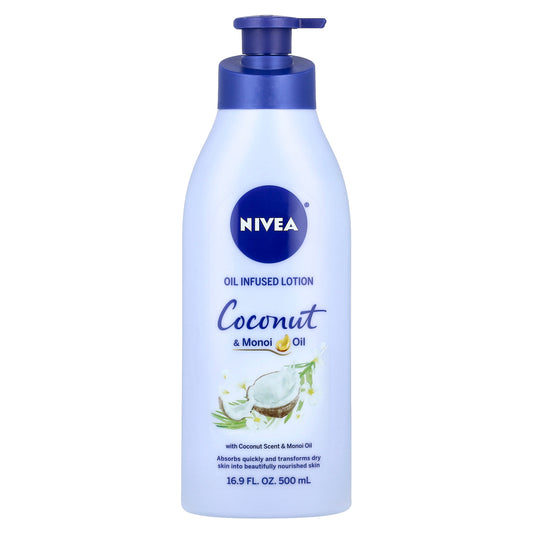 Nivea, Oil Infused Lotion, Coconut & Monoi Oil, 16.9 fl oz (500 ml)