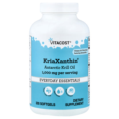 Vitacost, KriaXanthin®, Antarctic Krill Oil, 300 Softgels