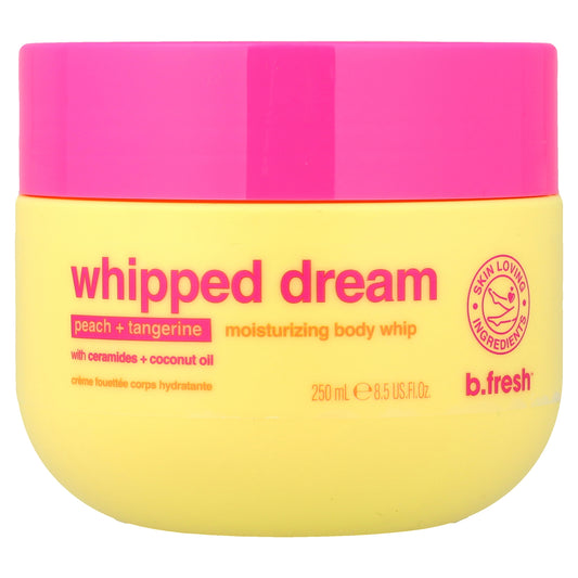 b.fresh, Whipped Dream, Moisturizing Body Whip, Peach + Tangerine, 8.5 fl oz (250 ml)