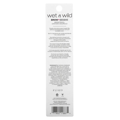 wet n wild, Brow Sessive Pencil, 1111887 Medium Brown, 0.02 oz (0.7 g)