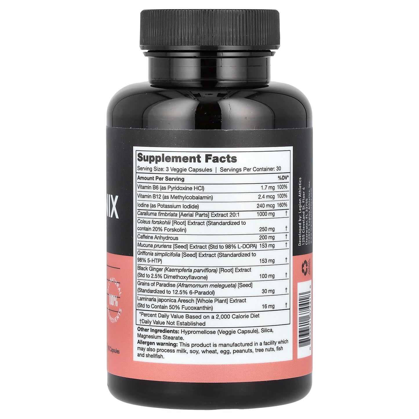 Legion Athletics, Phoenix, Fat Burner, 90 Capsules