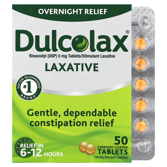 Dulcolax, Laxative, 50 Comfort Coated Tablets