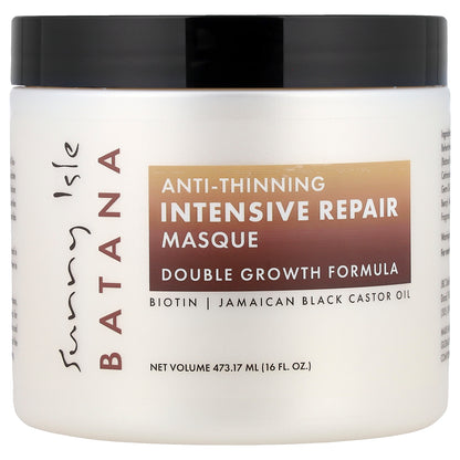 Sunny Isle, Batana, Anti-Thinning Intensive Repair Masque, 16 fl oz (473.17 ml)