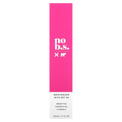 No BS Skincare, Moisturizer with SPF 20, 1.7 fl oz (50 ml)