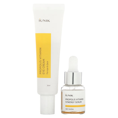 iUNIK, Propolis Vitamin Eye Cream Set, 2 Piece Set