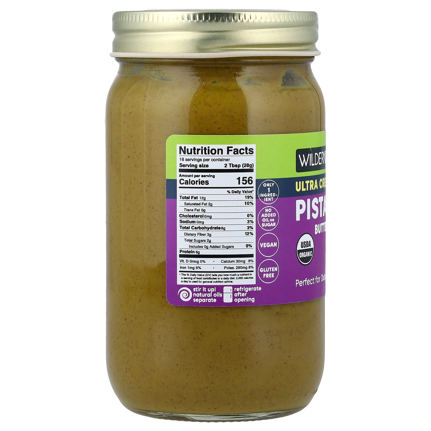 Wilderness Poets, Pistachio Butter, Ultra Creamy, 16 oz (453 g)