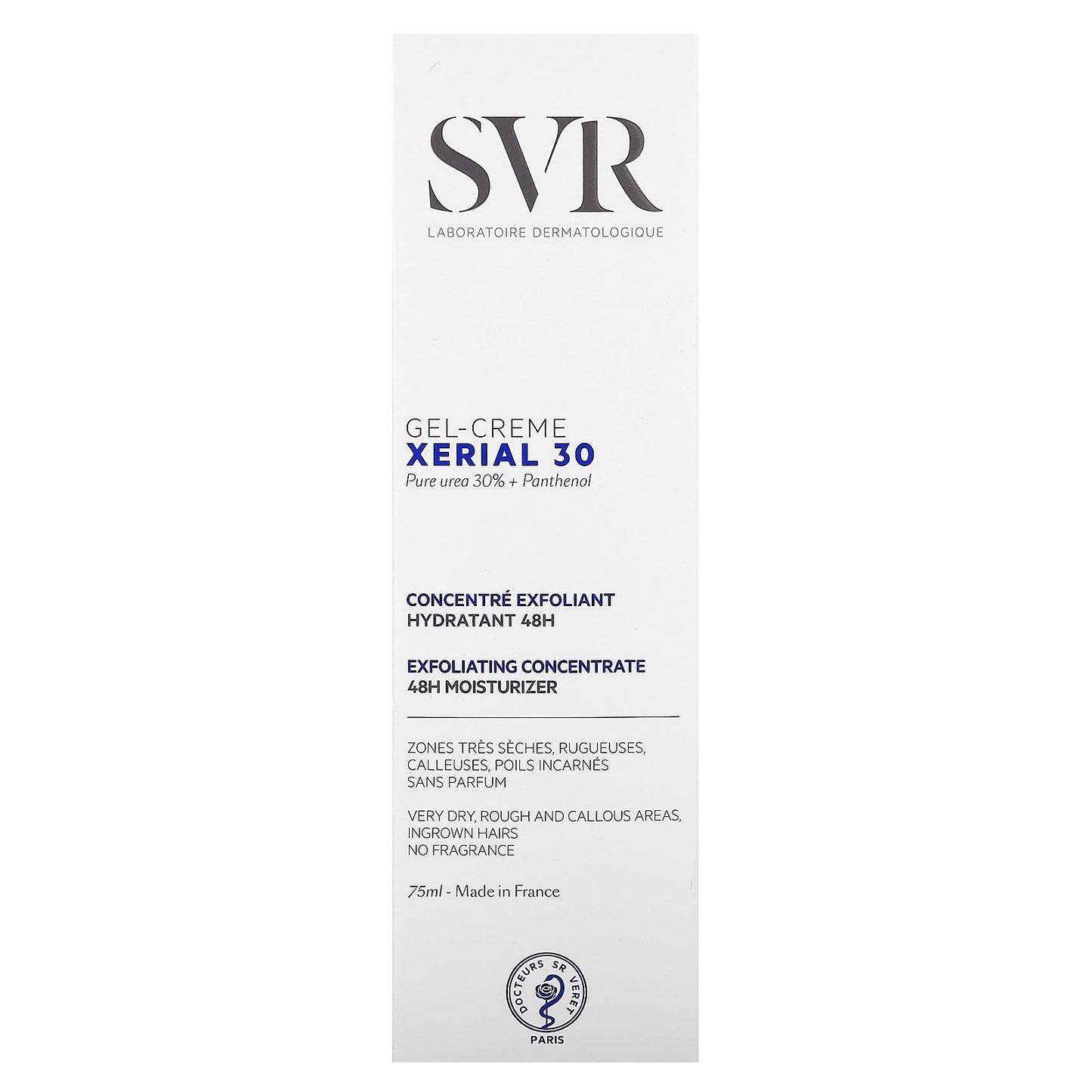 SVR, Xerial 30, Gel-Creme , Fragrance Free, 2.5 fl oz (75 ml)