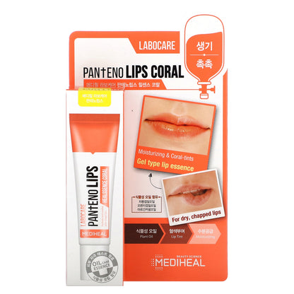 MEDIHEAL, Labocare Pantenolips Healssence Coral, 10 ml