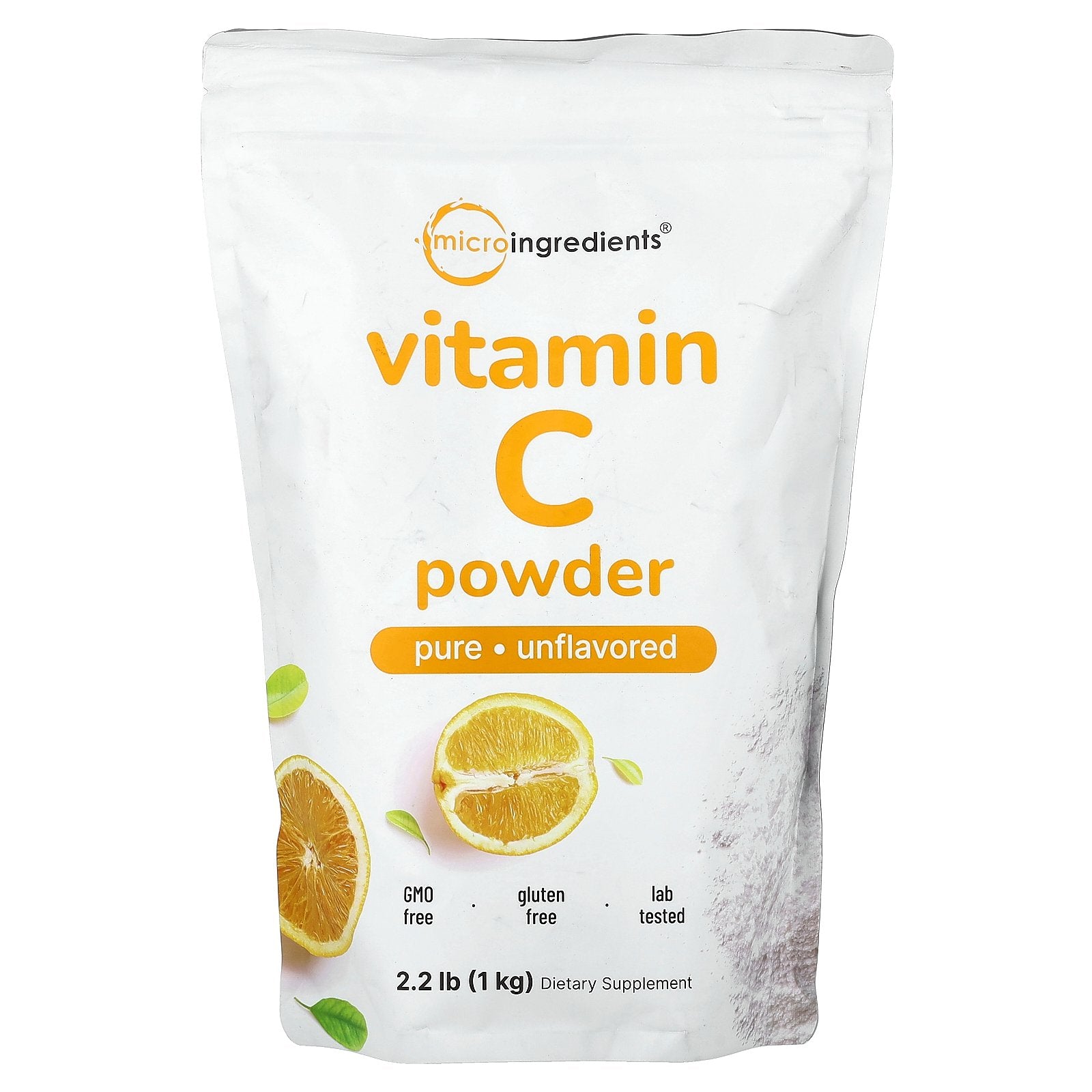 Micro Ingredients, Vitamin C Powder, Unflavored, 2.2 lbs (1 kg)