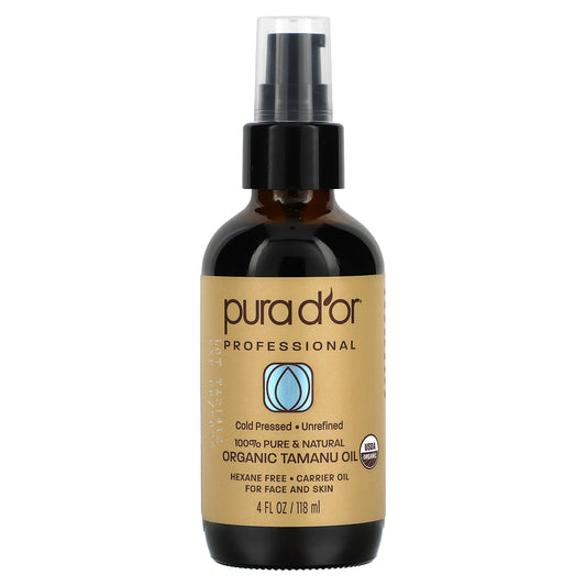 Pura D'or, Professional, Organic Tamanu Oil, 4 fl oz (118 ml)