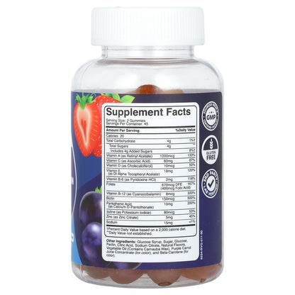 Phytoral, Men's Multivitamin Gummies, Orange, Cherry & Strawberry, 90 Gummies