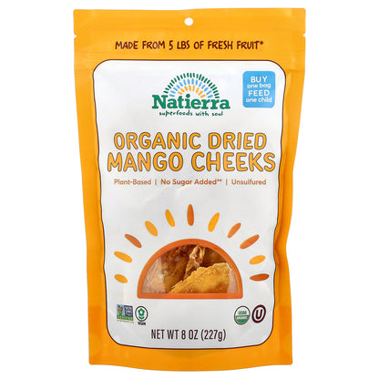 Natierra, Organic Dried Mango Cheeks, 8 oz (227 g)