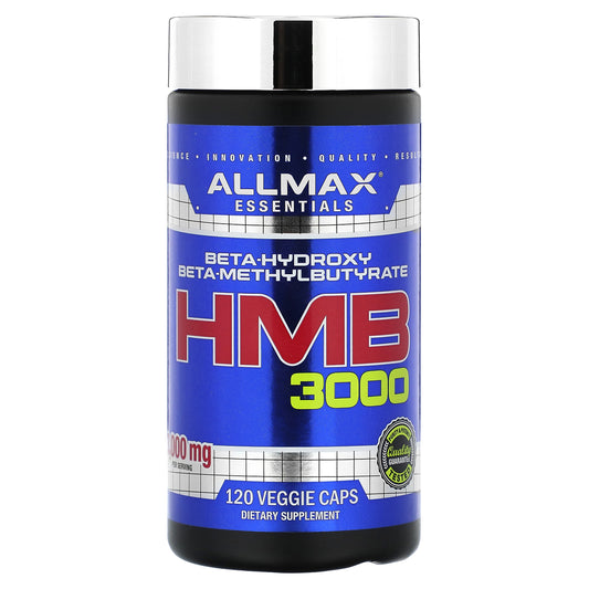 ALLMAX, Essentials, HMB 3000, 120 Veggie Caps