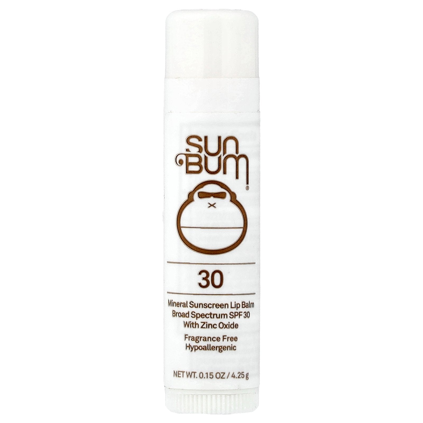 Sun Bum, Mineral Sunscreen Lip Balm, SPF 30, Fragrance Free, 0.15 oz (4.25 g)