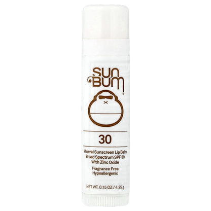 Sun Bum, Mineral Sunscreen Lip Balm, SPF 30, Fragrance Free, 0.15 oz (4.25 g)