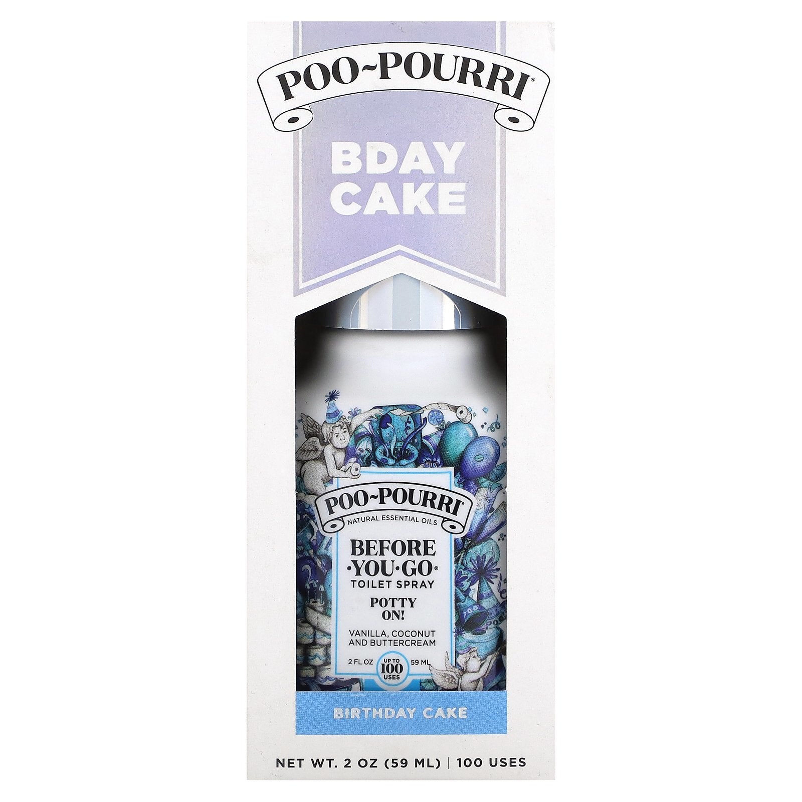 Poo-Pourri, Before-You-Go® Toilet Sprays, Potty On!, 2 fl oz (59 ml)