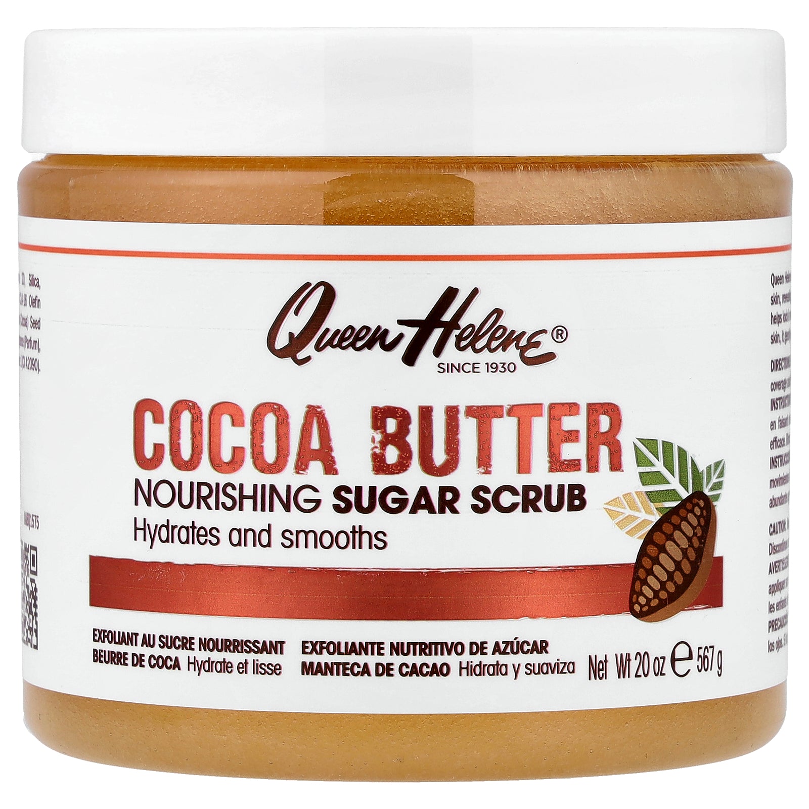 Queen Helene, Nourishing Sugar Scrub, Cocoa Butter, 20 oz (567 g)